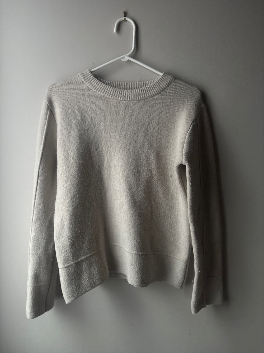 Korean Style Sweater in Light Cream
